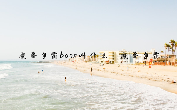 魔兽争霸boss叫什么　魔兽争霸boss叫什么名字